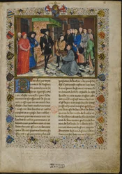 Frontispicio de las Crónicas de Hainaut